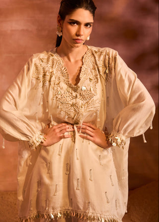 Orion Ivory Kaftan And Pants by Divya Aggarwal available on Indiaspopup.com