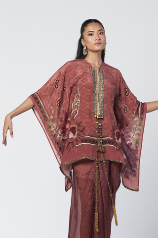 Panel mocha tunic set