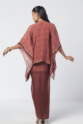 Panel mocha tunic set