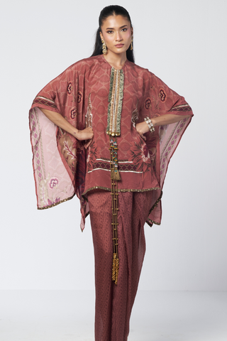 Panel mocha tunic set