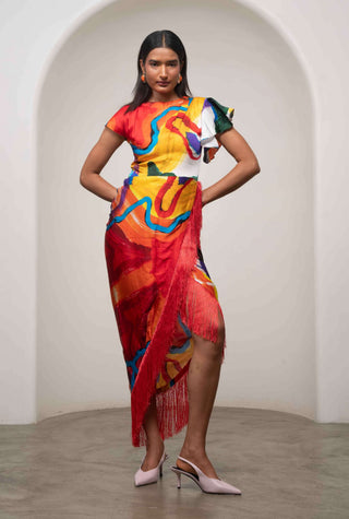 Ruel crossover dress