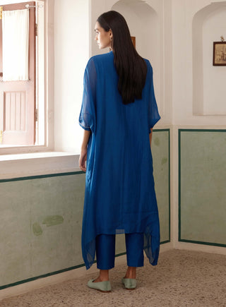 Sapphire Applique Kurta And Pants by Vaayu, available on Indiaspopup.com