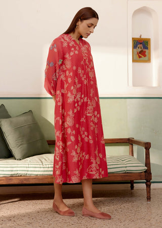 Rosewood Floral Dress by Vaayu, available on Indiaspopup.com