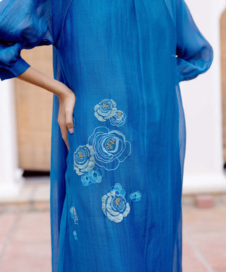 Sapphire Applique Dress by Vaayu, available on Indiaspopup.com