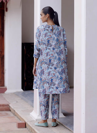 Sage Printed Tunic And Pants by Vaayu available on Indiaspopup