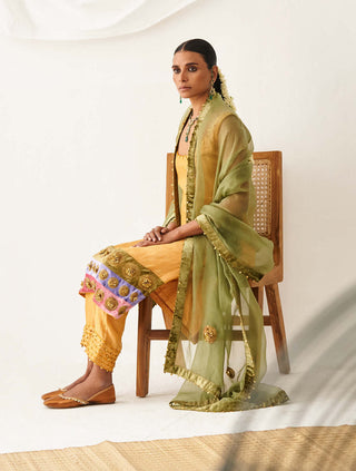 Itrh-Kelaya Yellow Kurta Set-INDIASPOPUP.COM