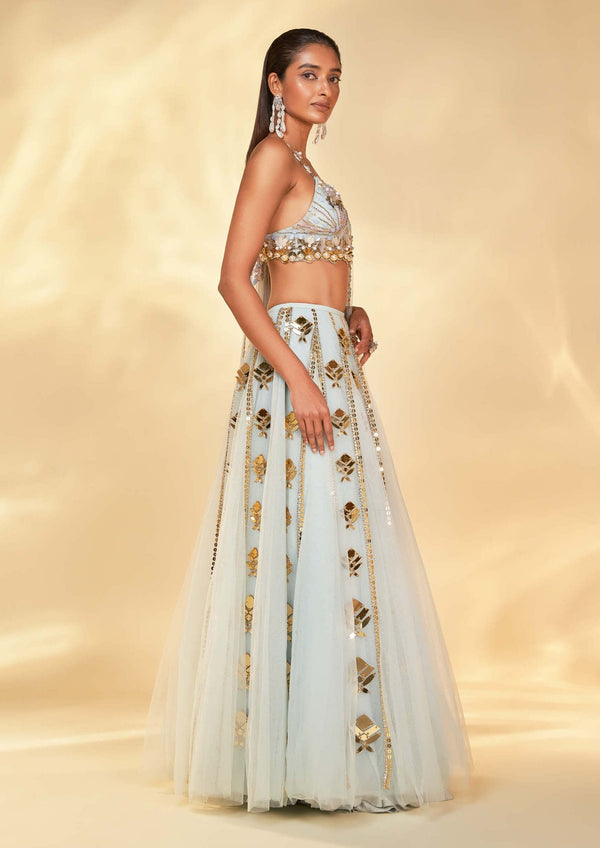 Gold Glamour Lehenga Set | Papa Don't Preach – KYNAH