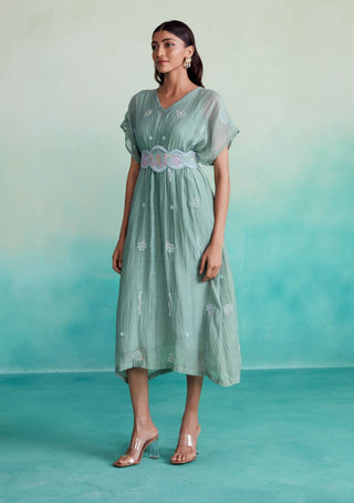 The Right Cut-Mint Aquarelle Dress-INDIASPOPUP.COM