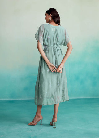 The Right Cut-Mint Aquarelle Dress-INDIASPOPUP.COM