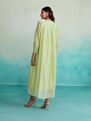The Right Cut-Lime Green Zesty Dress-INDIASPOPUP.COM