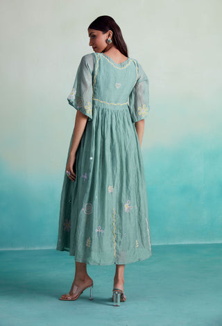 The Right Cut-Mint Green Enchantmint Dress-INDIASPOPUP.COM