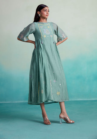 The Right Cut-Mint Green Enchantmint Dress-INDIASPOPUP.COM