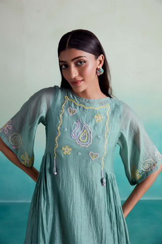 The Right Cut-Mint Green Enchantmint Dress-INDIASPOPUP.COM