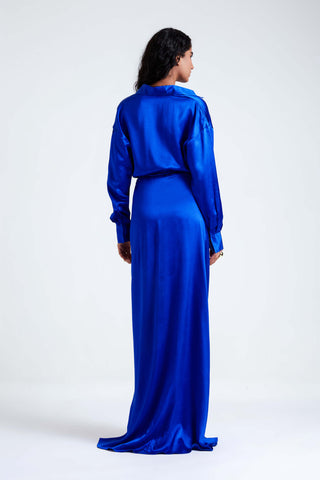 Edith electric blue gown