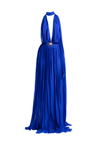 Melania electric blue gown