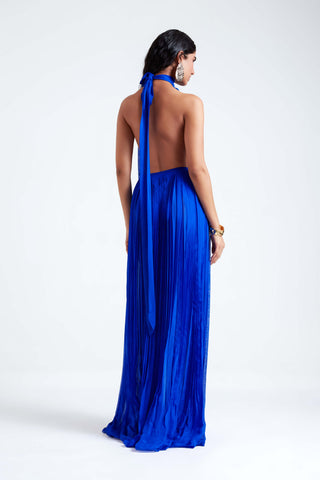 Melania electric blue gown