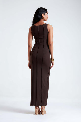 Kiah black coffee dress