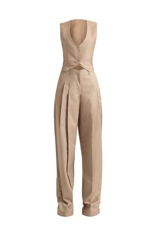 Masha desert tan blazer and pant set