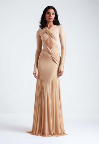 Chantal wheat beige gown