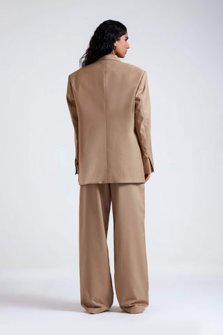 Masha desert tan blazer and pant set