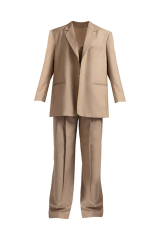 Masha desert tan blazer and pant set