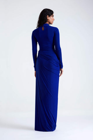 Sasha Electric Blue Gown by Deme By Gabriella available on Indiaspopup