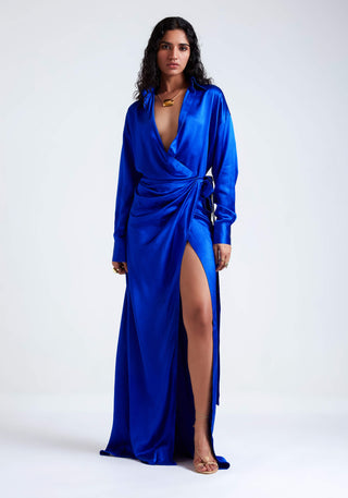 Edith electric blue gown