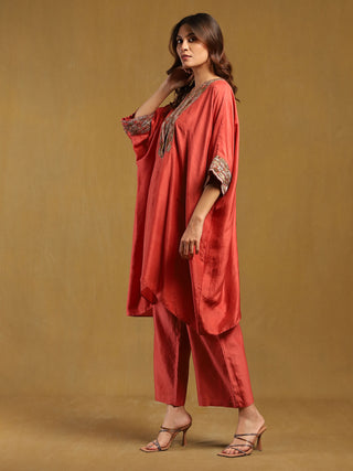 Pink Elec Solid Kurta And Palazzo by Ritu Kumar available on Indiaspopup