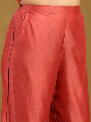 Pink Elec Solid Kurta And Palazzo by Ritu Kumar available on Indiaspopup