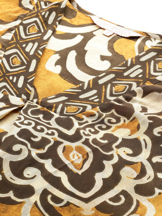 Mustard tribal print top and pants