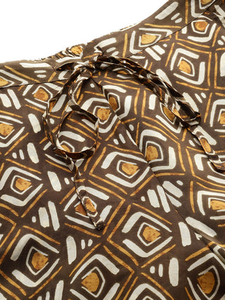 Mustard tribal print top and pants