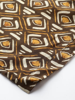 Mustard tribal print top and pants