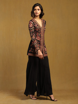 Black velentine kurta and sharara