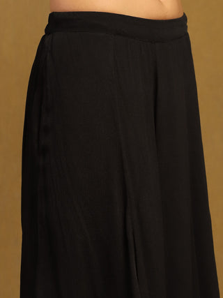 Black velentine kurta and sharara