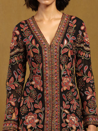 Black velentine kurta and sharara