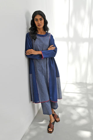 Epirus Blue Handloom Pants by Payal Pratap available on Indiaspopup.com