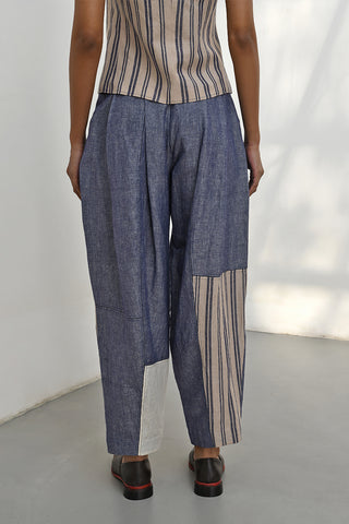 Petra Blue Carrot Pants by Payal Pratap available on Indiaspopup.com