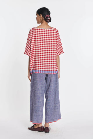 Cotton linen cosmos elasticated pant