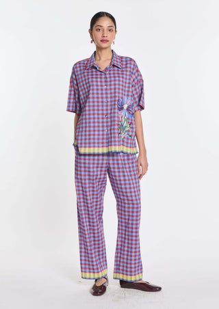 Cotton linen petunia elasticated pant