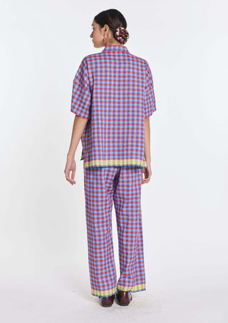 Cotton linen petunia elasticated pant