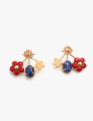 Gold iconette earrings