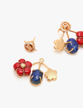 Gold iconette earrings