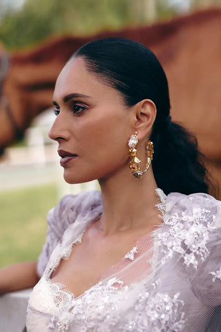 Sphinx leopard hoops