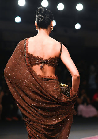 Mocha noor sari set