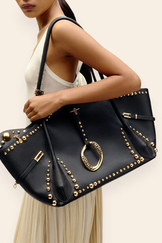 Black rebel tote bag
