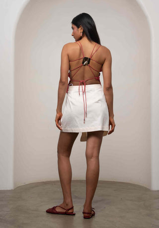 Sena resort asymmetric top with skirt