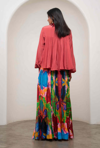 Sena gathered top with skirt