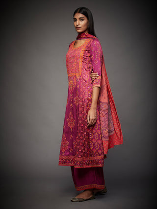 Ri.Ritu Kumar-Purple Nantnag Kurta Set-INDIASPOPUP.COM