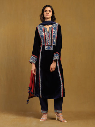 Blue azra kurta set