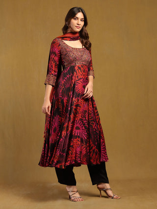 Red Hriday Kurta Set by Ritu Kumar available on Indiaspopup